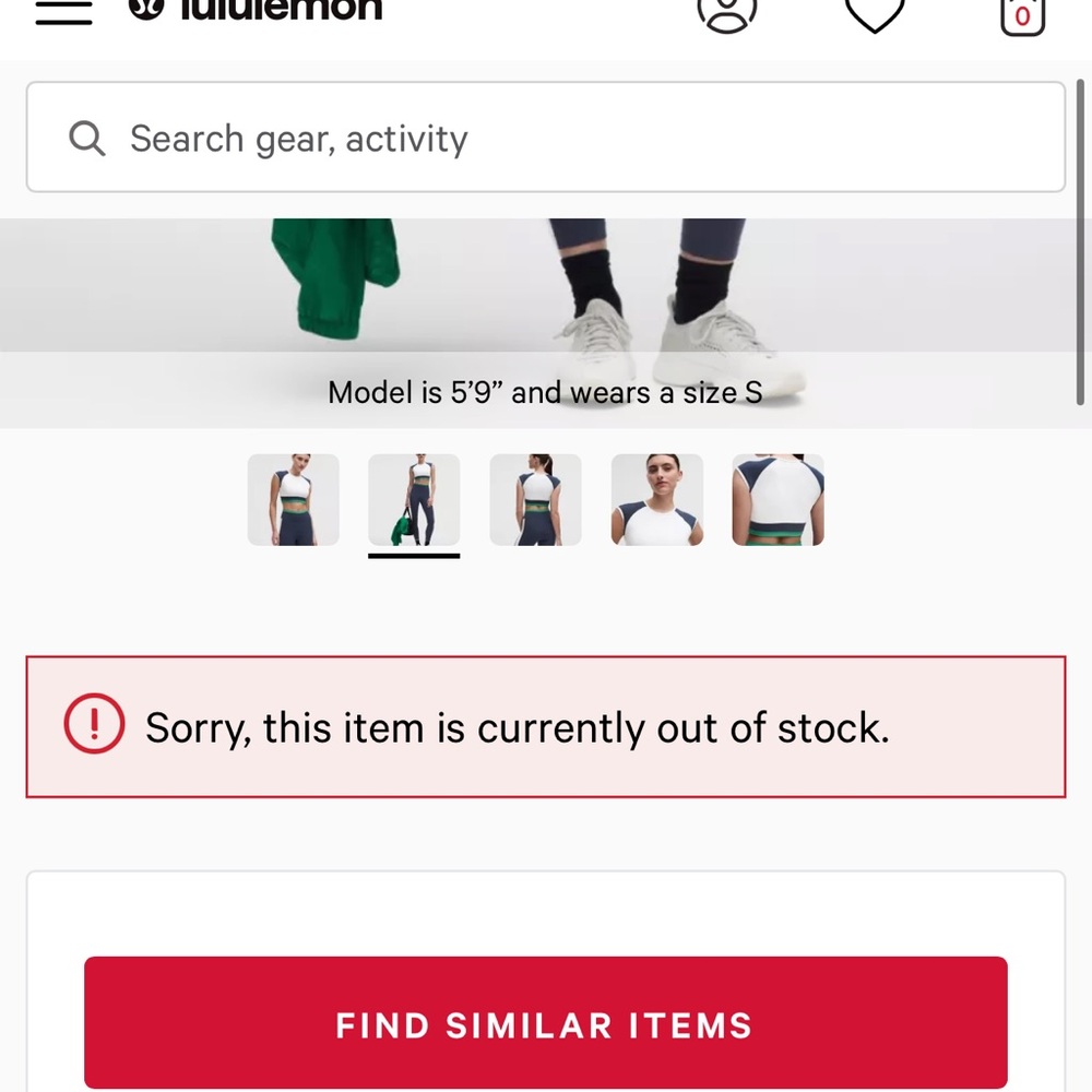 Nwot lululemon Nulu Cropped Short-Sleeve Shirt - Picture 5 of 5